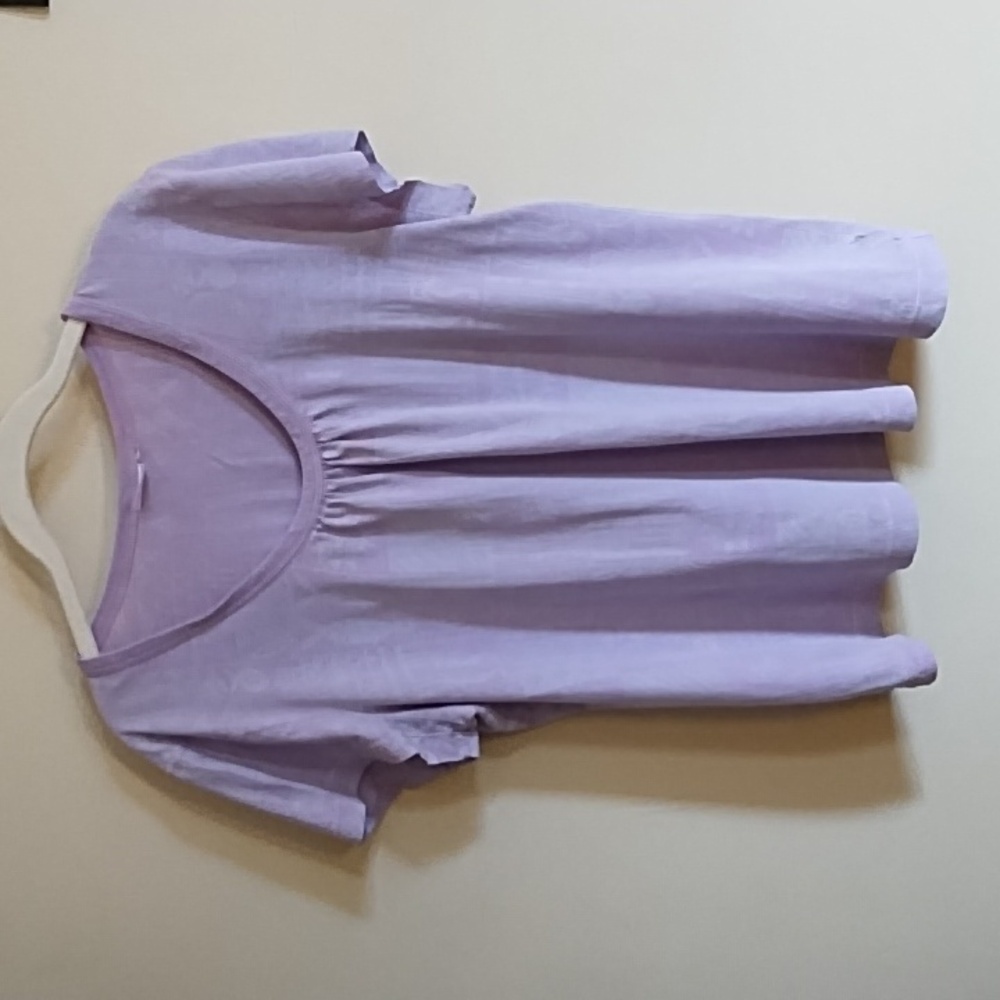 PURPLE PRAIRIE COTTON T-SHIRT, SOFT, SUPLE COTTON, SEVERAL SHADES OF LAVENDER